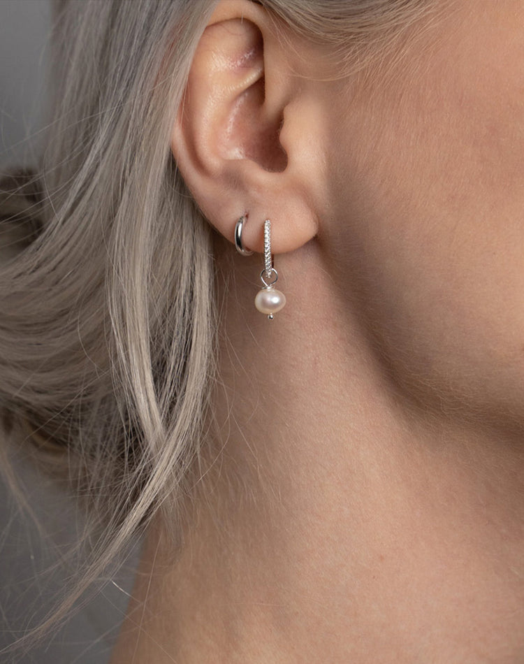 Grace Earring Charm in Silver